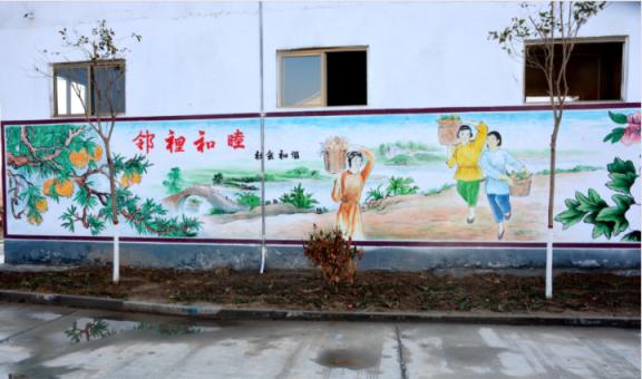 沭阳乡镇文化墙 乡风文明焕发新活力